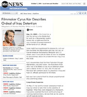 ABC News: Filmmaker Cyrus Kar Describes Ordeal of Iraq Detention